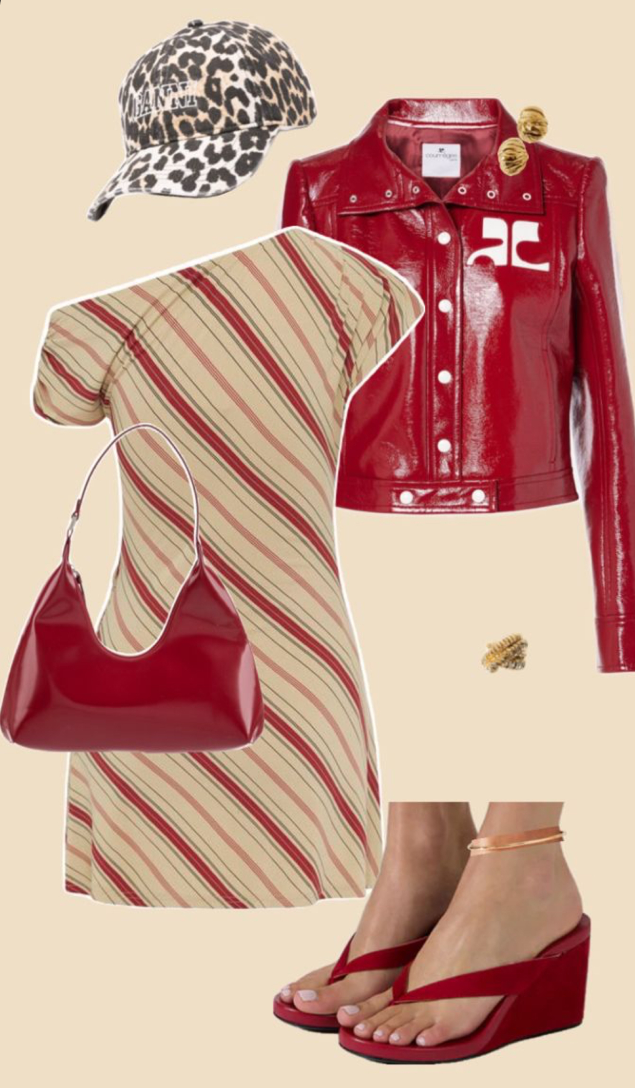 Outfit collage I made on Pinterest